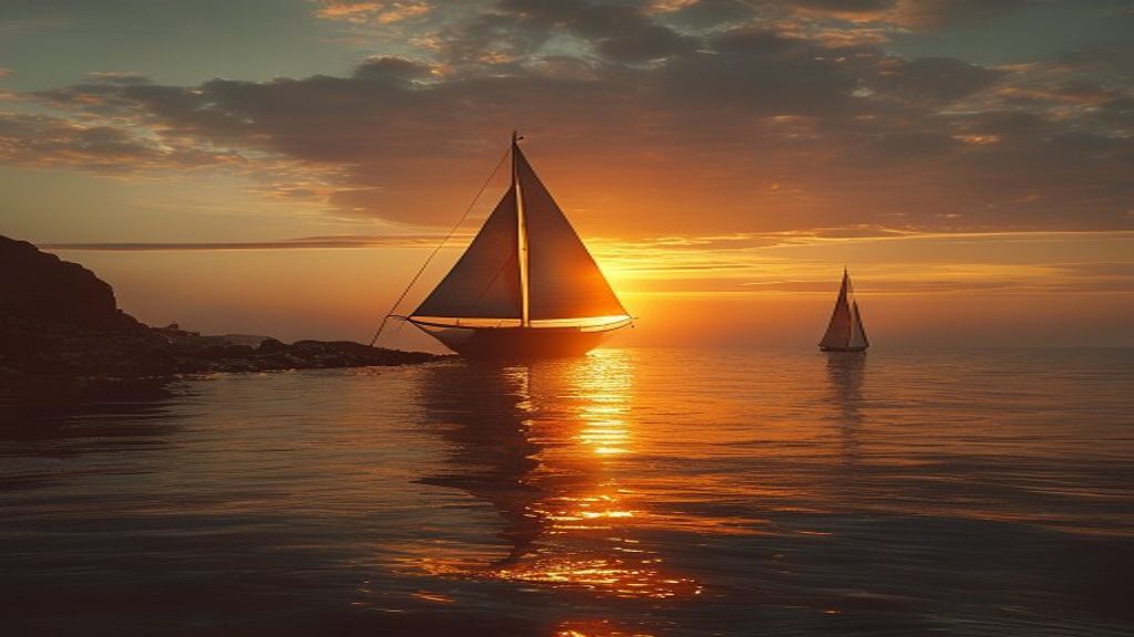 Création NAVLYS — coucher de soleil sur la mer